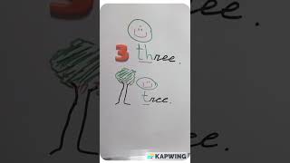 Tree & Three  ثلاثة #شجره #arabic #arabiclanguage #learnarabic