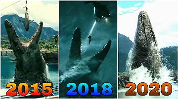 Evolution of Mosasaurus in Jurassic movies! (2015-2022)