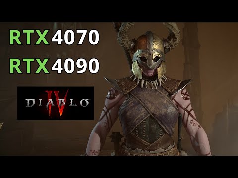 DIABLO 4 RTX 4070 RTX 4090 - 1080p 1440p 4K