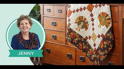Make a "Turkey Trot" Thanksgiving Quilt with Jenny Doan of Missouri Star (Video Tutorial)
