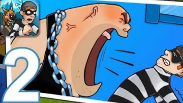 Robbery Bob - Gameplay Walkthrough Part 2 - Chapter 2: Downtown (iOS, Android)