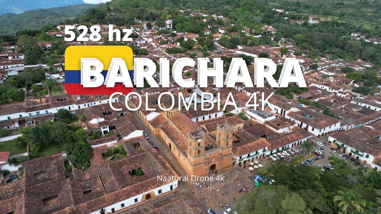 Frecuencia 528 hz  Barichara-Santander, Colombia. Desde el aire, Drone 4K