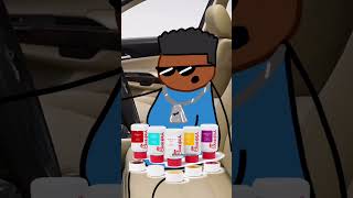 Bossman DLow at Chick-fil-a 🤣😭#funny #comedy #hood #chickfila #cartoon #rap #animated #hiphop