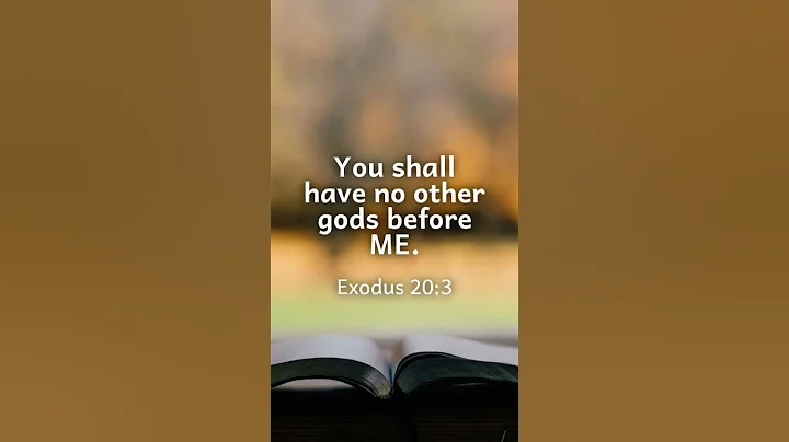 You shall have no other gods before me.Exodus 20:3