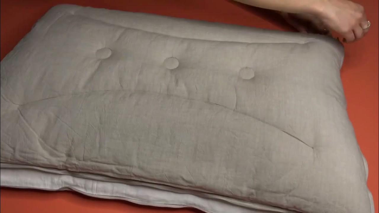 Двусторонняя ортопедическая подушка с пружинным блоком Home Line - YouTube