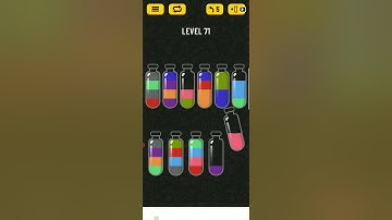 Soda Sort Puzzle Color Water Game Level 71 72 73 74 75 WalkThrough Solution Gameplay