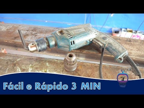 COMO TROCAR MANDRIL SEM ABRIR A FURADEIRA (EM 3 MIN)