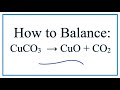 Balancing Chemical Equations Concepts