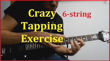 Crazy 6 string Tapping Exercise - Advanced Guitar Lesson