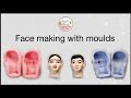 How to make doll face with silicon moulds face making