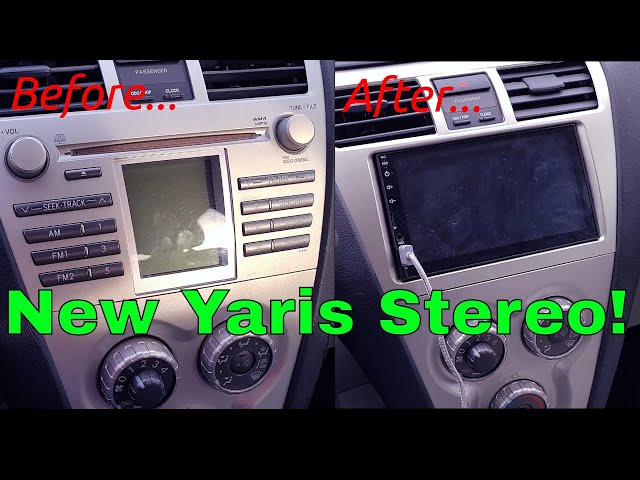I INSTALLED A TOUCHSCREEN CAR PLAY STEREO IN MY 2008 YARIS! 