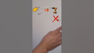 SCREW DRIVER vs DRILL #fypシ #videos #viral #drywall #tips #tricks #diy #walldecor