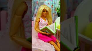 Evening Routine. Mom Barbie Helps Baby Doll Sleep