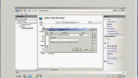 How to setup tcp port bindings in IIS on a Windows 2008 R2 server