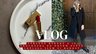 VLOG 22 | výrazné rtěnky a já, procházka po Novém Světě & udělala jsem si radost