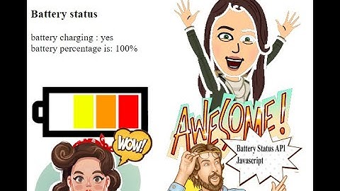 Battery Status API javascript | navigator javascript api | html5 battery navigator