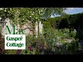 Romantic cottage garden in may