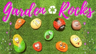 ♻️ Piedras pintadas para decoración de jardín - DIY Tutorial