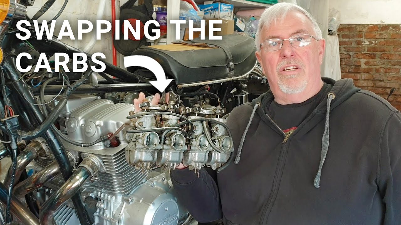 Swapping Carburetors CB750F to CB750K Keihin Carb Clean & Rebuild