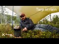 A Rainy Hike in August — Making Fire and Coffee Under the Tarp