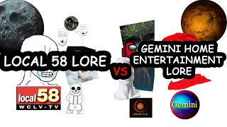 Local 58 lore vs GEMINI HOME ENTERTAINMENT lore