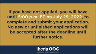 Indiana Emergency Rental Assistance FAQ - July 29, 2022