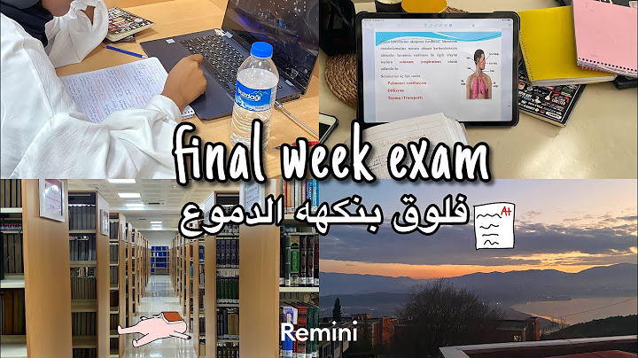 Study vlog | كيف قضيت إسبوع إمتحانات الفاينل📚