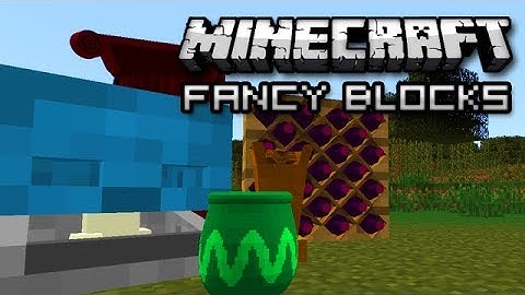 Minecraft: SUPER FANCY BLOCKS - BluDecorations Mod Showcase