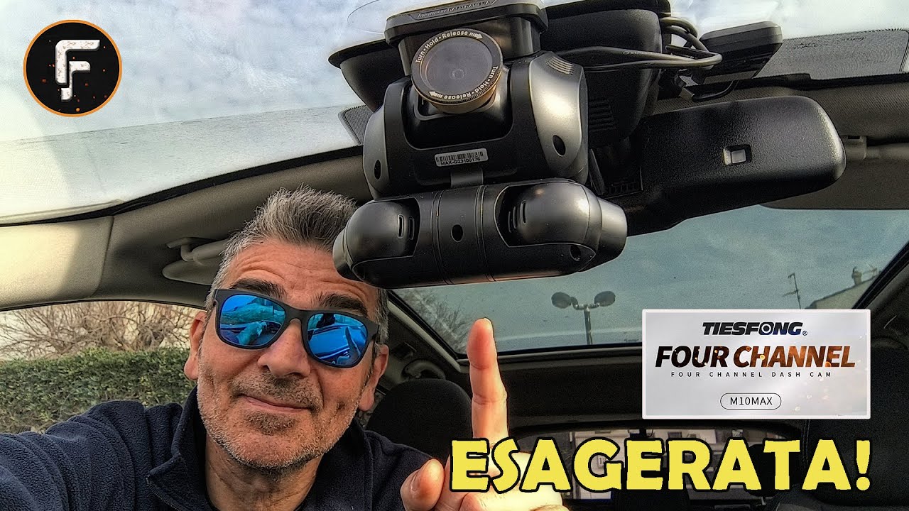 Dash Cam per auto 4 canali Black Box WiFi Telecamera di guida FHD 1080P K cavo rigido per registrazione in loop per visione notturna anteriore sinistra destra