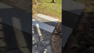 Walkway and granite steps start to finish! #landscapingbusiness #hardscaping #lawncare #landscaping