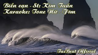 Video thumbnail of "Karaoke Biển cạn - Tone Nữ | Rhumba | TAS BEAT"