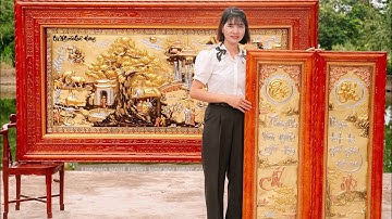 Top 3 Combo Tranh Cội Nguồn Quê Hương+Cặp Tranh Cha Mẹ - Bán Chạy Nhất Thị Trường/Đồ Đồng Phúc Hưng