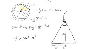 Area of a Regular Polygon, Using Trig