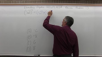 ACCUPLACER Review: Elementary Algebra Problem 13 - Mathematics with Dan Avedikian