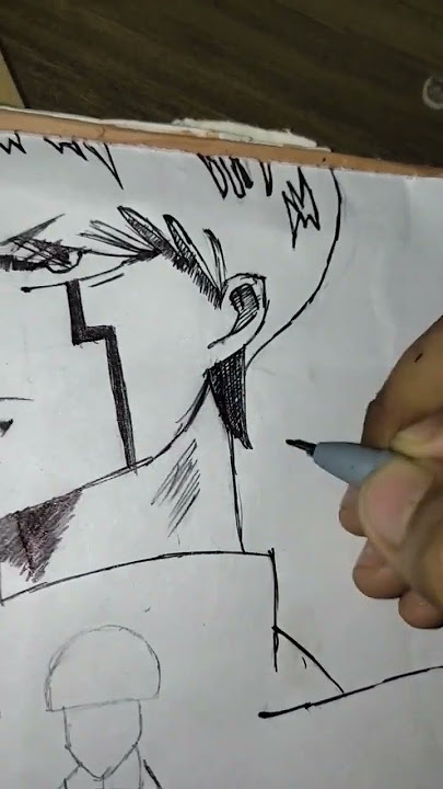 draw mash part 2 from masle  #anime #drawing #shorts #virals