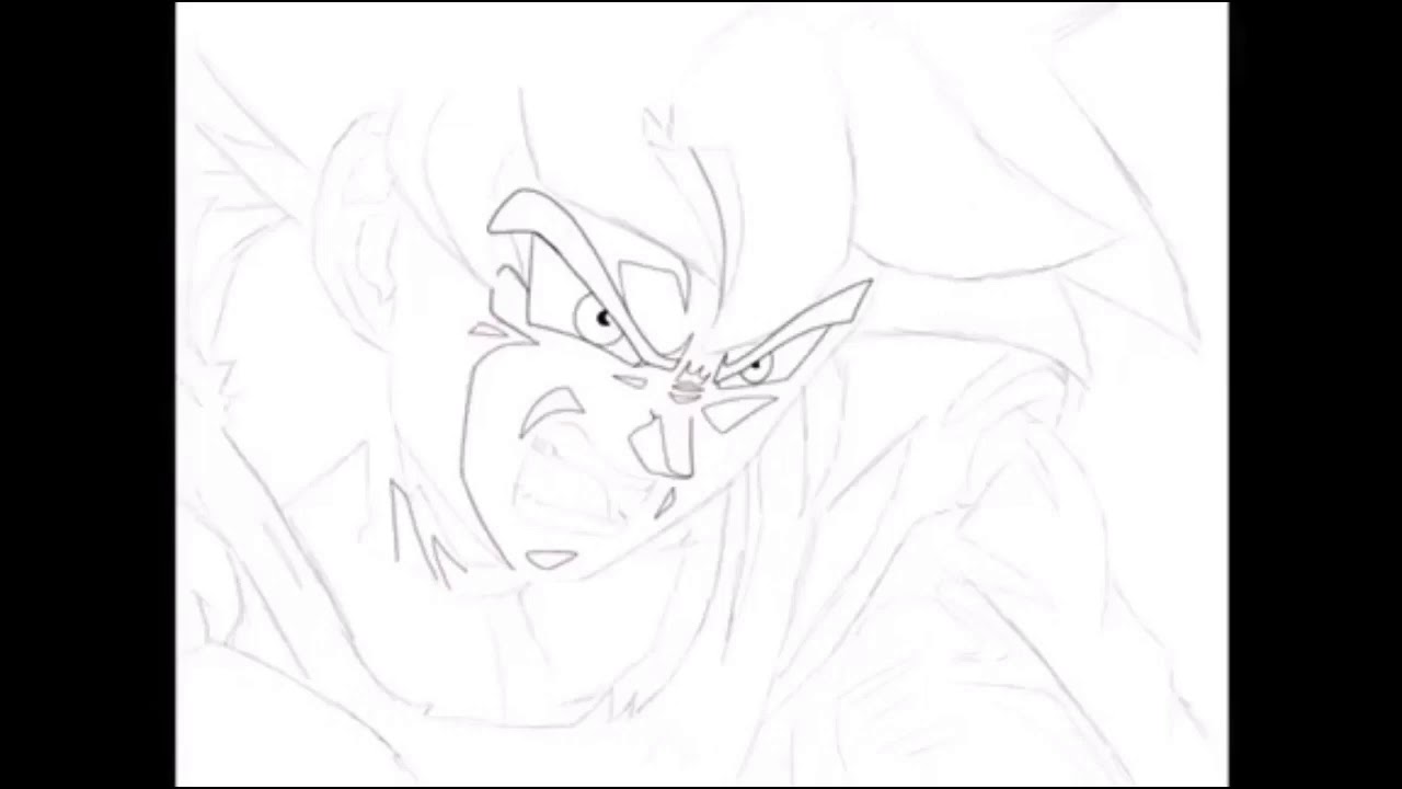 Ultra Instinct Goku Ipad Pro Drawing