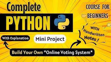 *Build Your Own Online Voting System* | Python Full course for Beginners