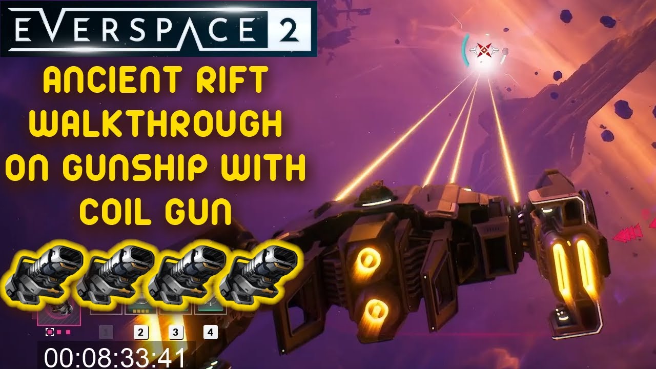 Ancient Rift Walkthrough on Gunship with Coil Gun Everspace 2 YouTube