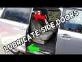 HOW TO GREASE LUBRICATE SLIDING DOORS ON TOYOTA SIENNA