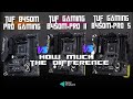 Asus tuf b450mpro gaming  vs asus tuf b450mpro ii vs asus tuf b450mpro s