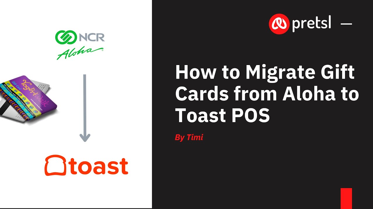 How to Migrate Aloha Gift Cards to Toast POS - YouTube