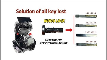 HU100 Lock All Keys Lost Solution with 2M2 Tank 2 Pro- OBDII365