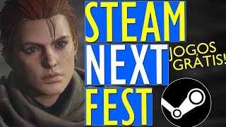 STEAM NEXT FEST 2022 COMEÇOU!! - EVENTO com JOGOS GRÁTIS na STEAM e NOVA  INSÍGNIA GRÁTIS de PERFIL! 