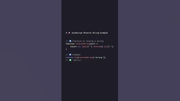 Javascript Reverse String #onlineaid
