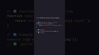 Javascript Reverse String