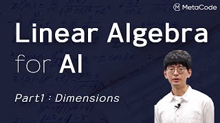 Linear Algebra Tutorial for AI [ Part 1: Dimensions ]