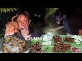 Catching local crabs at night | Crabs Cooking and Eating |