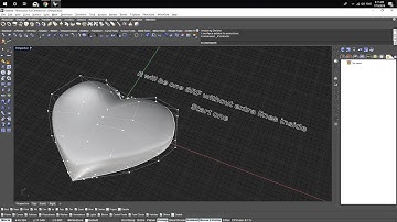 Heart Shape surface in #Rhino without TSPLine from just a Sphere