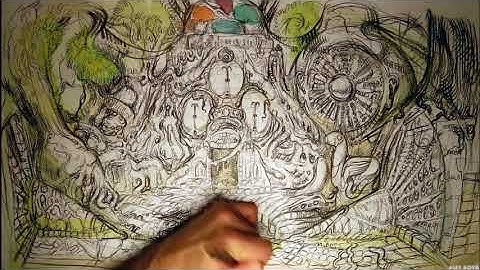 Mysterious Temple Timelapse | Walking Bread Universe | Surreal Animation Process Archive