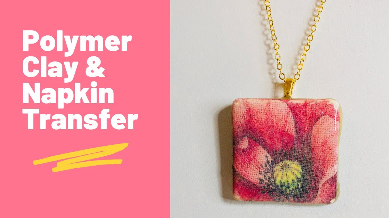 Мастер-класс по переносу рисунка на салфетки из полимерной глины